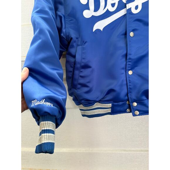 SMALL Madhappy Dodgers Satin Baseball Jacket - Picture 6 of 8